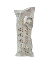 Lve Cleste Mic Par Metal Cu Margelute/strasuri 5-1/2 12buc/set 200/bax